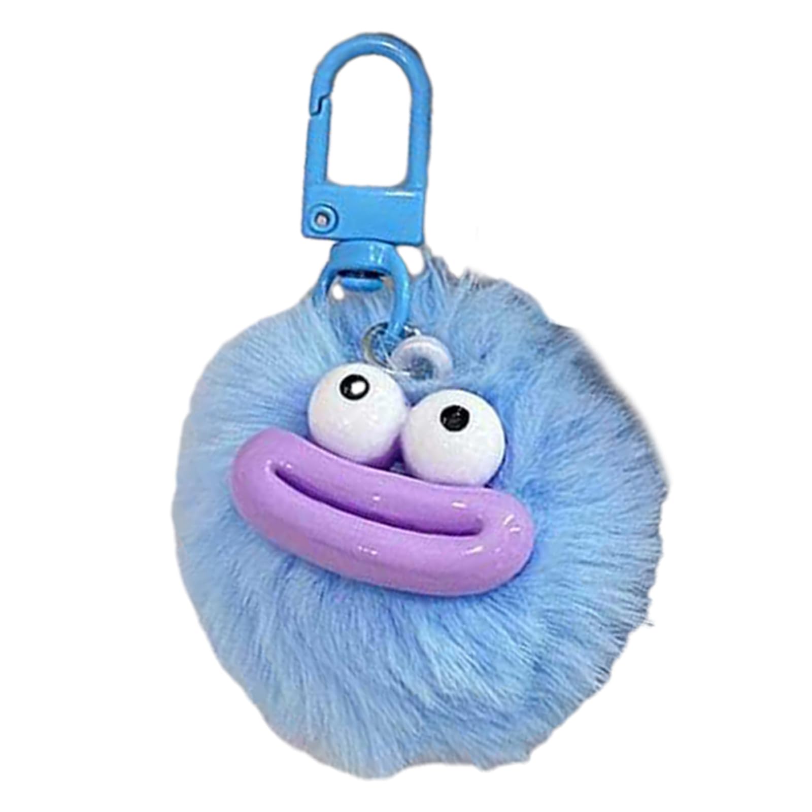 Montesy Sausage Mouth Keychain Pendant Multicolor Furry Key Chain